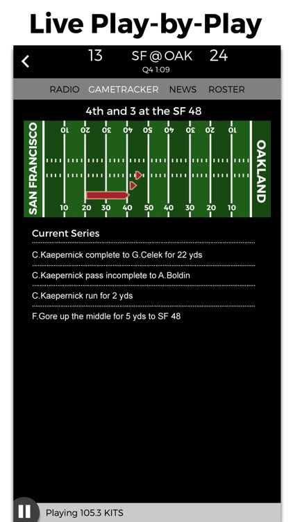 Oakland Football Radio & Live Scores