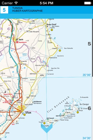 Tunisia. Road and tourist map screenshot 3