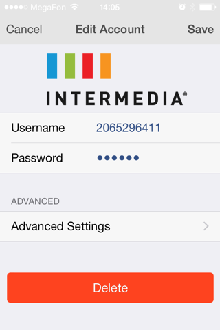 Intermedia softphone screenshot 2