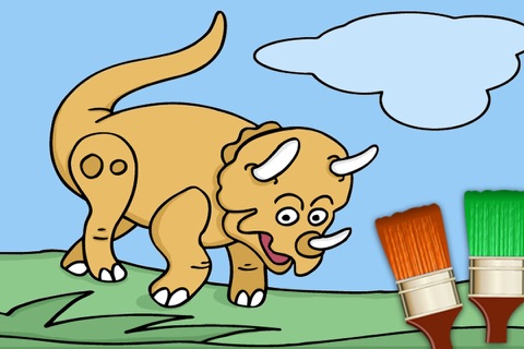 Dinosaurs Coloring Book Game screenshot 2