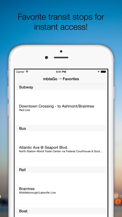 mbtaGo - Boston MBTA Tracker, Finder, Schedule Assistant, and Alerts