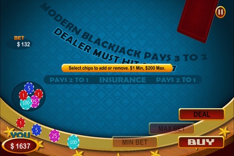 Modern BlackJack screenshot 2