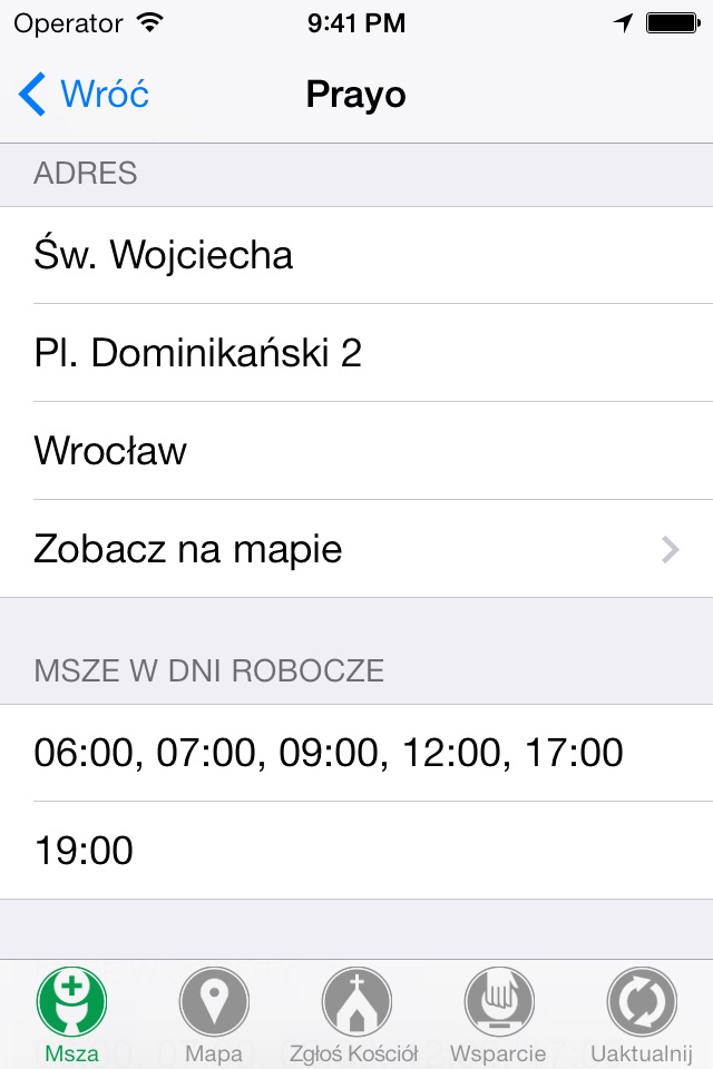 Prayo - wyszukiwarka Mszy Świętych i Kościołów screenshot 3