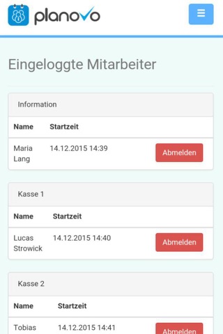 planovo Zeiterfassung screenshot 3