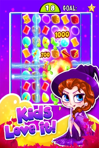 Candy Witch 2'015 - fruit bubble's jam in match-3 crazy kitchen game free screenshot 3