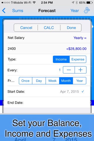 Cash Cast - Budget Planner screenshot 2