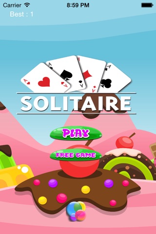 `` A Sweet Candy Solitaire  - Patience and Skill Card Game screenshot 2