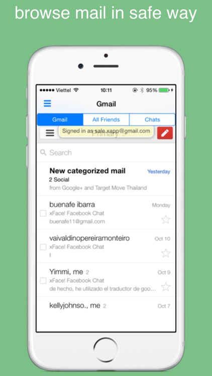 eMailChat for Gmail, chat and free call