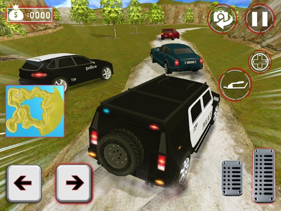 Полиция вождения преступления погоня 3D на iPad