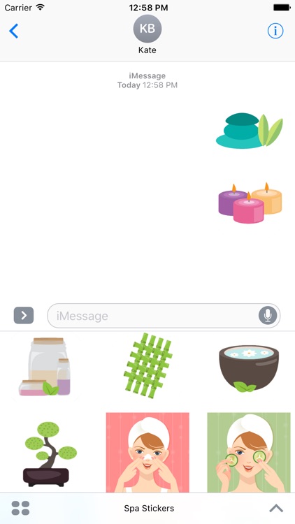 Spa Stickers For iMessage