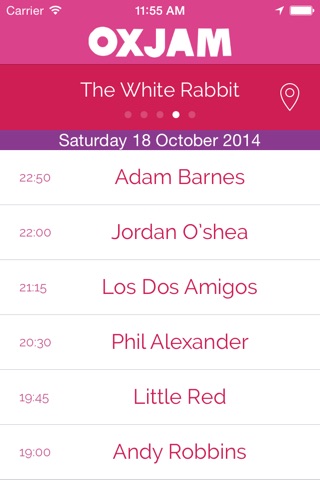 Oxjam Oxford Takeover - festival programme screenshot 3