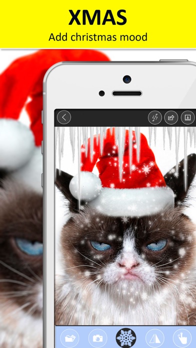 Snow camera - Christmas photo editor free screenshot 2