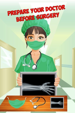 Crazy Wrist Surgery – Surgeon operation and free doctor game with body X ray screenshot 2