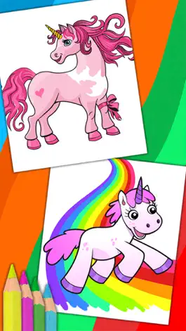 Game screenshot Unicorn & Fantastic Animals Pegasus coloring pages hack
