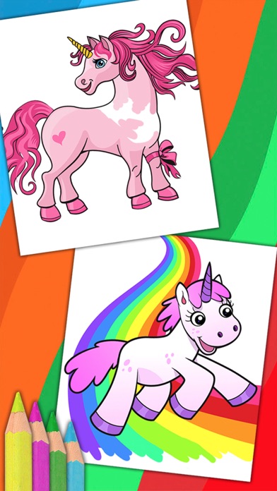 How to cancel & delete Unicorn & Fantastic Animals Pegasus coloring pages from iphone & ipad 3