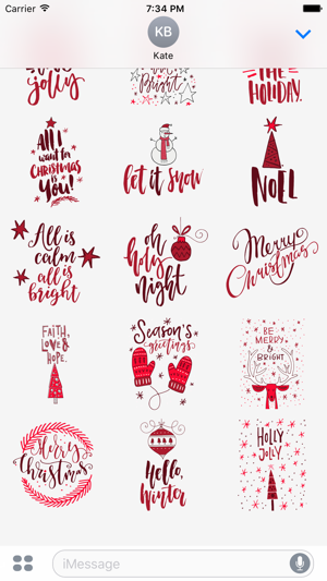 Christmas Greetings for iMessage Stickers(圖5)-速報App