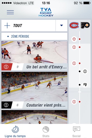 TVA Sports Hockey screenshot 2