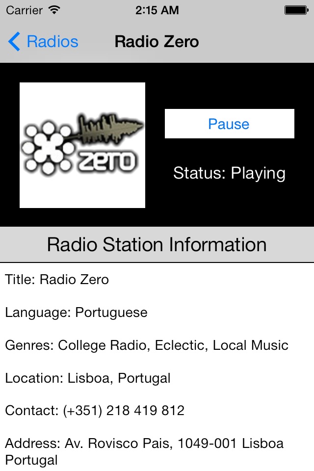 Portugal Radio Live Player (Portuguese / português / língua portuguesa) screenshot 3