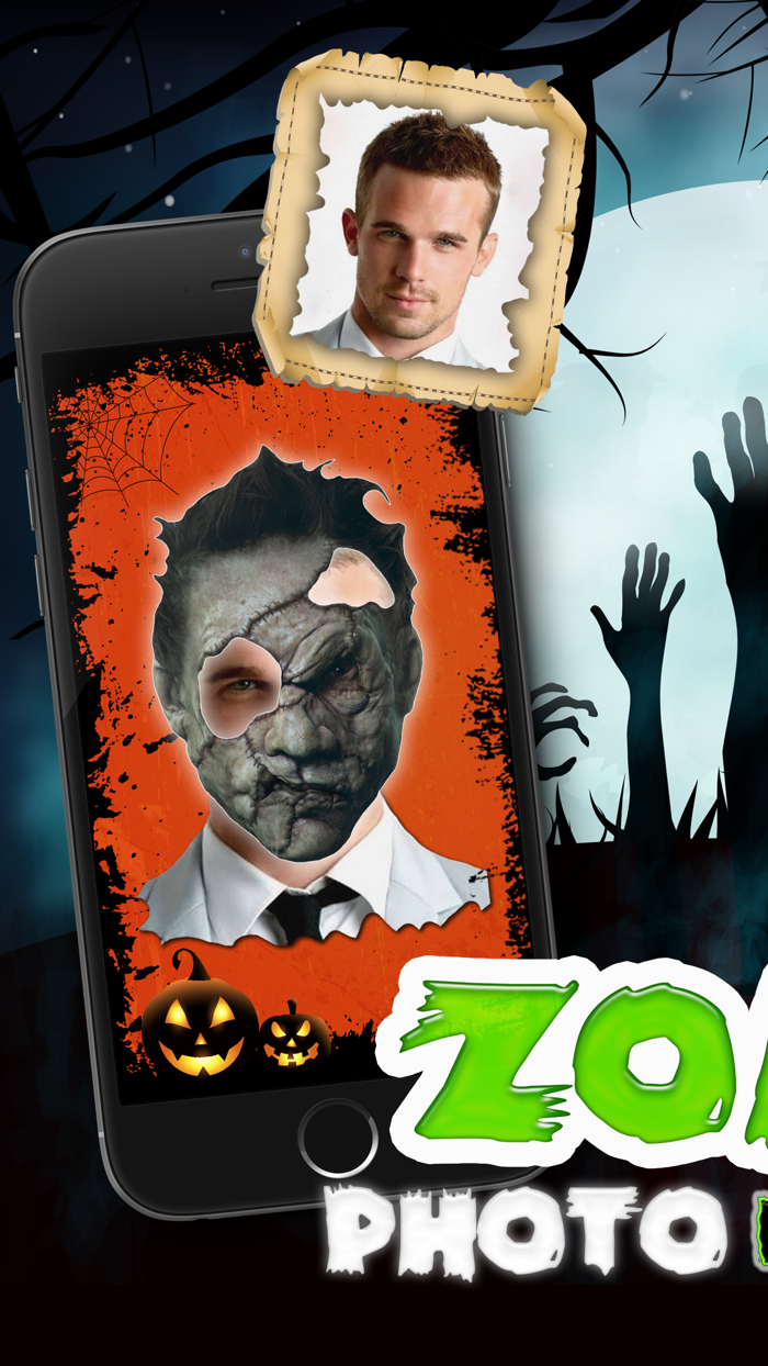 Zombie Face Makeup Horror Booth - Picture Frame.s