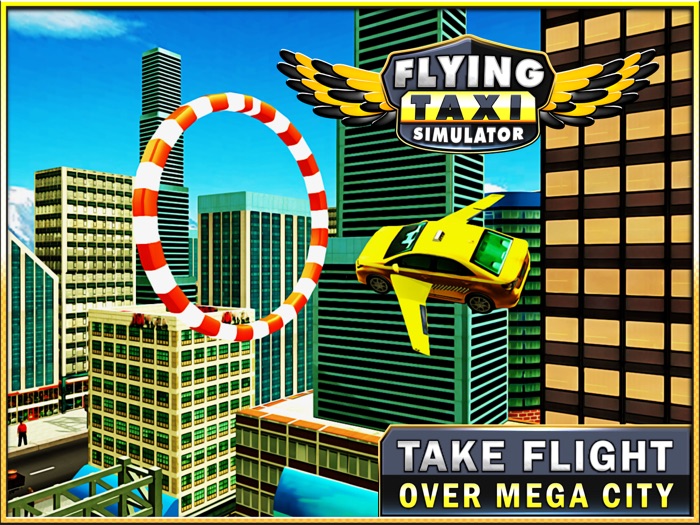 Flying Taxi Simulator- Cab Driving  Parking