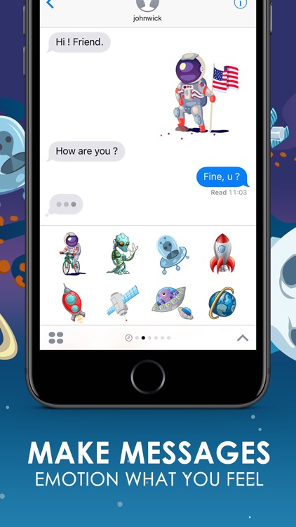 Galaxy Emoji Stickers Hd Keyboard Themes ChatStick