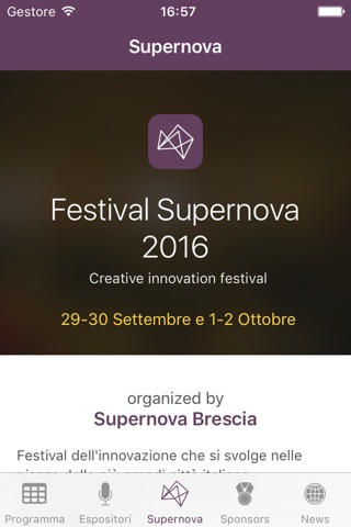Supernova - Creative Innovation Festival Brescia screenshot 4