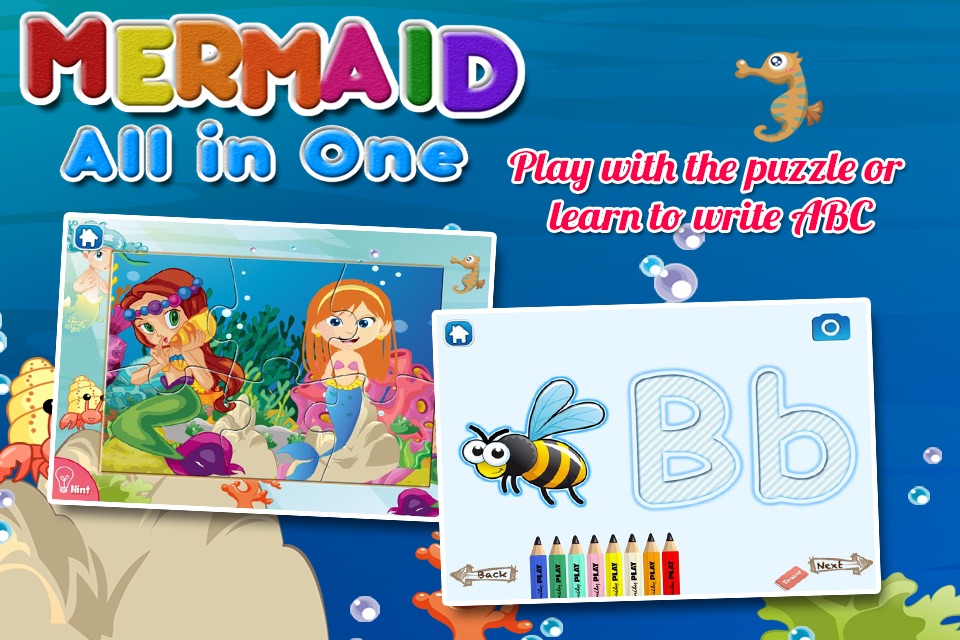 Mermaid Princess Coloring Book for Kids screenshot 2