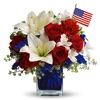 Patriotic Veterans Day Flowers Bouquet