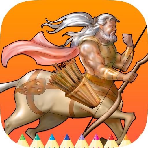 Mythical Creatures Coloring Book for Kids Icon