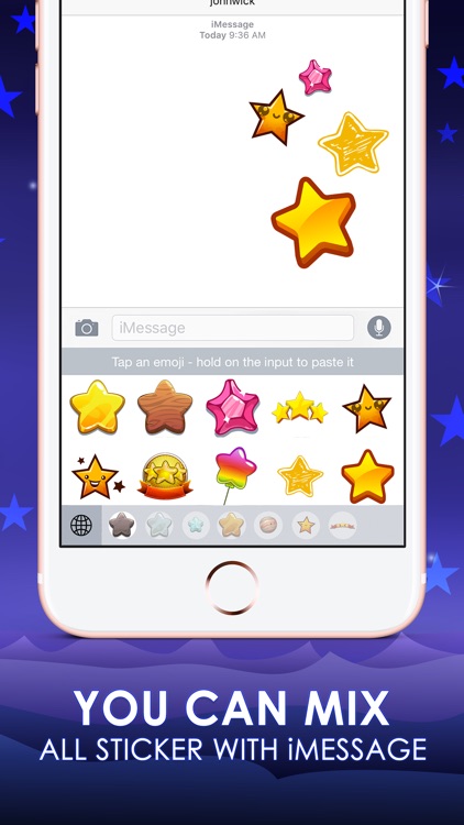 Stars Emoji Stickers Keyboard Sky Themes ChatStick