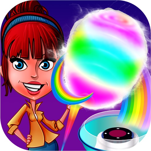 Rainbow Cotton Candy Maker 2 Carnival Fair Food iOS App