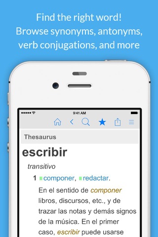 Spanish Dictionary & Thesaurus screenshot 3