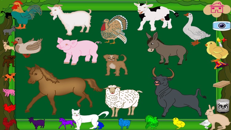 Farm Animals Coloring Pages Paint Game