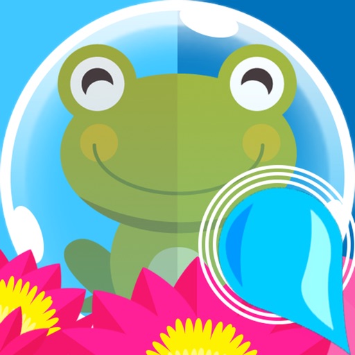Crush Bubble Frog - Blow Balloon and Catch Cute Om Icon