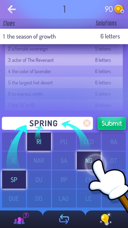 Mystic Words – Figure out 7 words with clues!