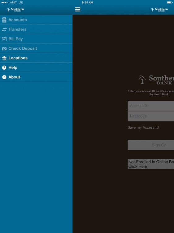 Southern Bank for iPad