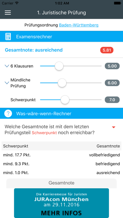 How to cancel & delete Legalhead Jura Examensrechner from iphone & ipad 1