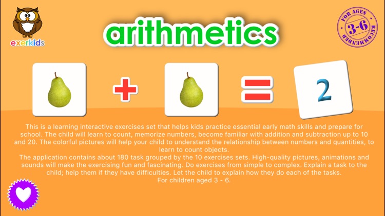 Arithmetics For Preschoolers