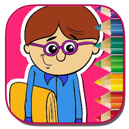 Kids Game Coloring Page Boss Junior Free Version icon