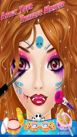 Game screenshot Halloween Makeup Salon - Kids game for girls apk