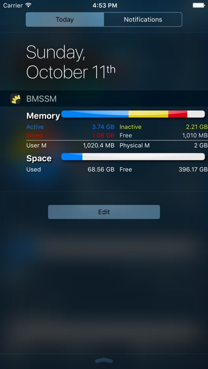 Battery Memory System Status Monitor