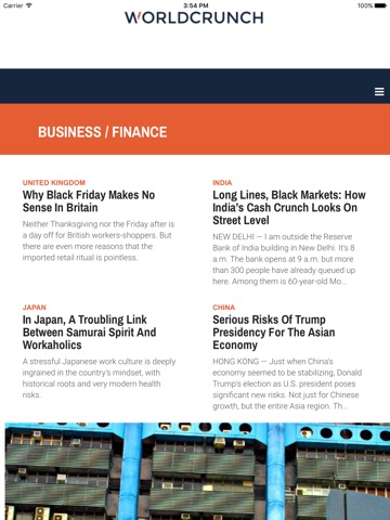 Worldcrunch for iPad screenshot 2