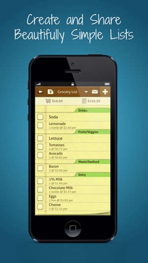 shopping list ease grocery