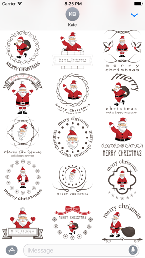 Merry Christmas Emoji Sticker - DHS Pack 01(圖2)-速報App