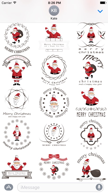 Merry Christmas Emoji Sticker - DHS Pack 01