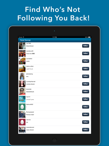 Tweet Sponge - UnFollow Stats - náhled