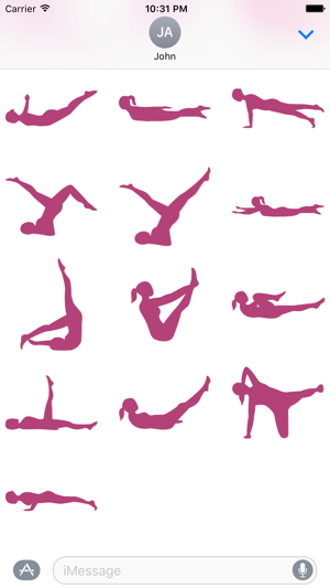 Pilates Stickers for instructors