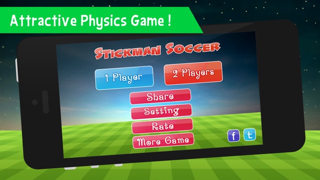 Stickman Soccer Physics - Fun 2 Player Games Free(圖3)-速報App