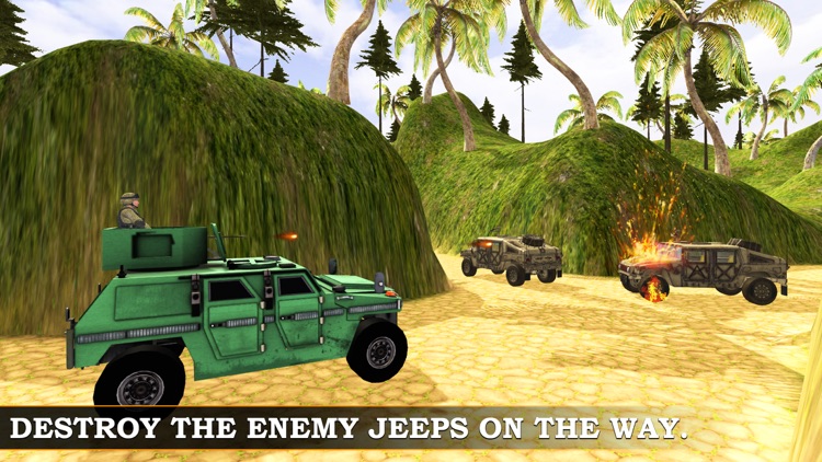 Army War jeep simulator & Shooting Battle Sim