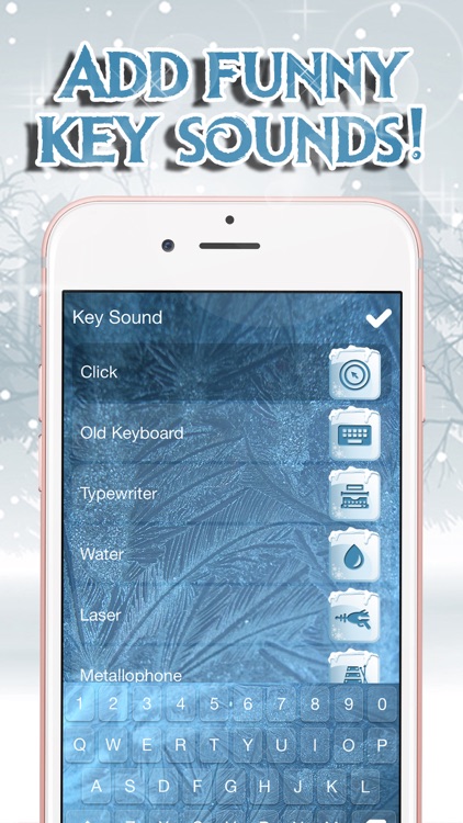 Frozen Keyboard Maker – Custom Keyboard Changer with Ice Backgrounds and Fancy Fonts Free screenshot-4